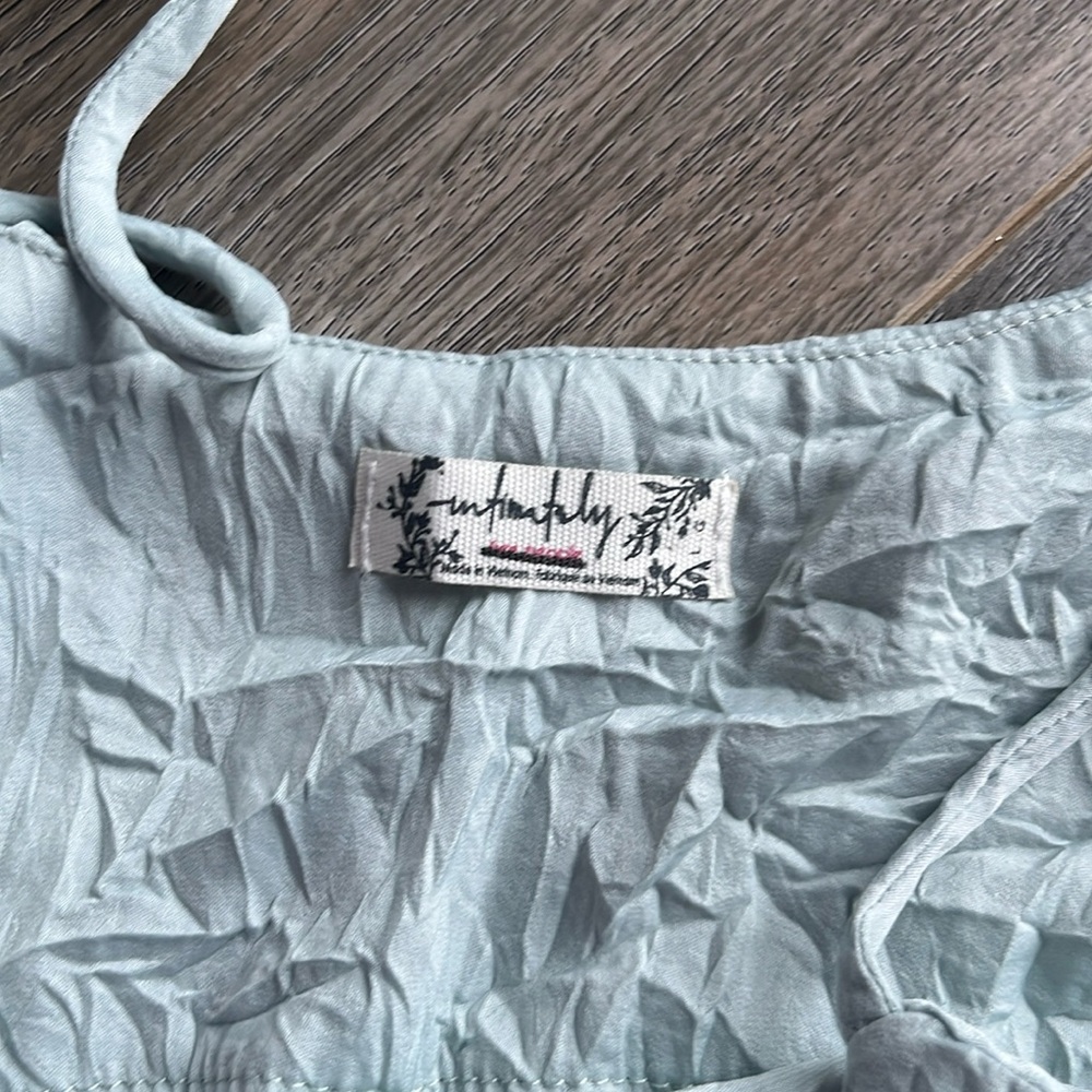 NWOT Free People Flowy Button Down Tank Top - Picture 4 of 4